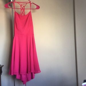 Flowy pink summer dress